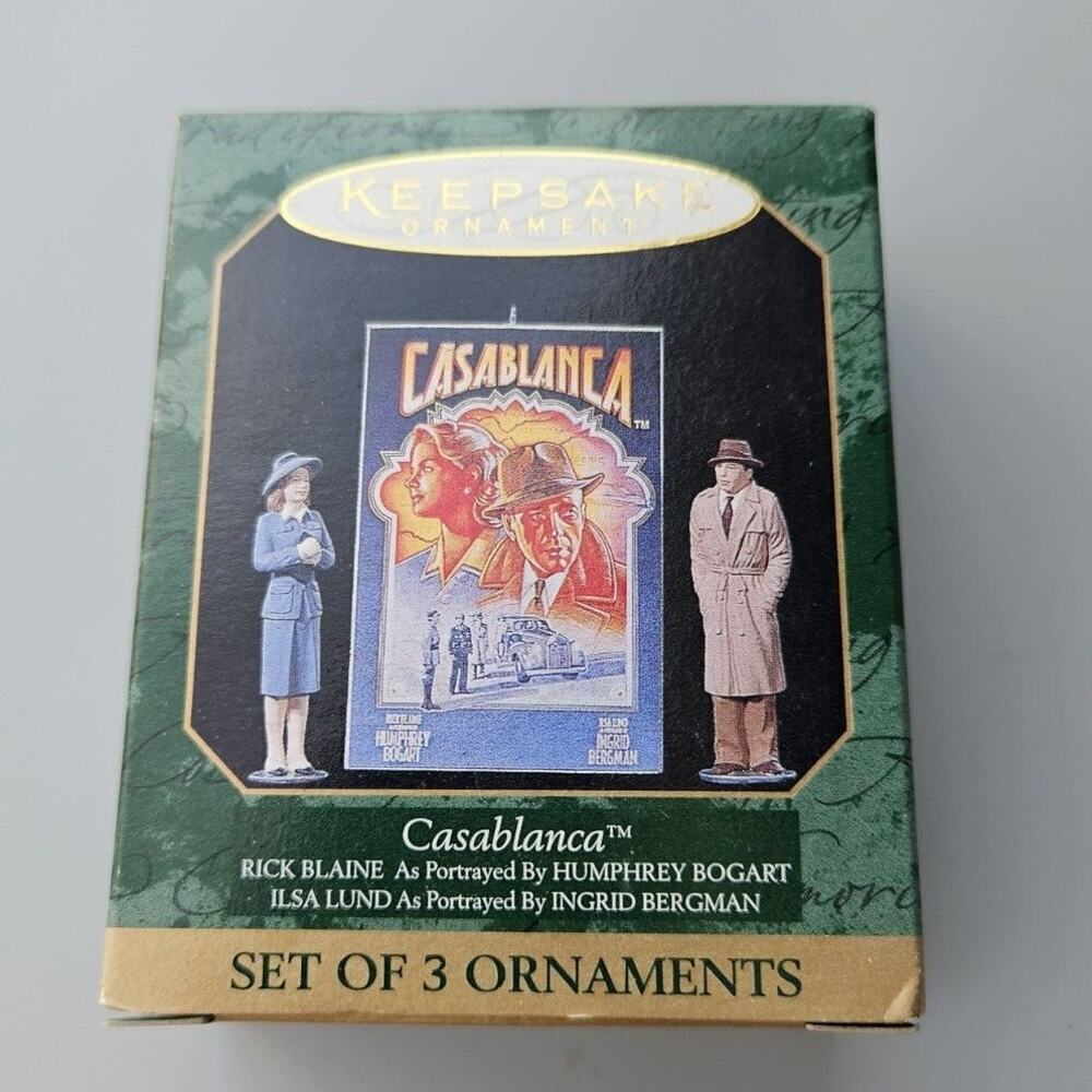 Hallmark Keepsake 1997 Casablanca Set of 3 Christmas Ornaments New in Box